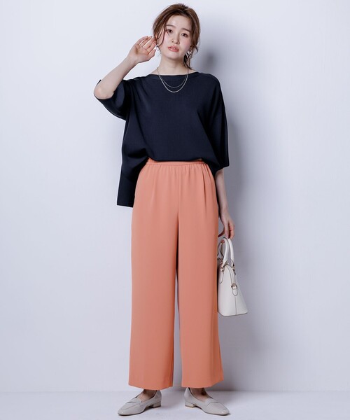 ANY SIS(エニィスィス)の「ビューティクールボートネック プルオーバー(ニット/セーター・レディース・ホワイト系/レッド系/ネイビー系/スカイブルー系/ライトイエロー系/ライトグレー系2/ベージュ系2/ブルー系/ダークブラウン系/ダークグリーン系・2)」の22枚目の写真