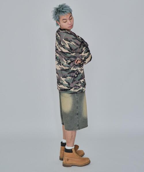WEGO(ウィゴー)の「WEGO/カモフラナンバリングホッケーロンT(Tシャツ/カットソー・メンズ・カーキ/ブルー・MEDIUM/LARGE)」の21枚目の写真
