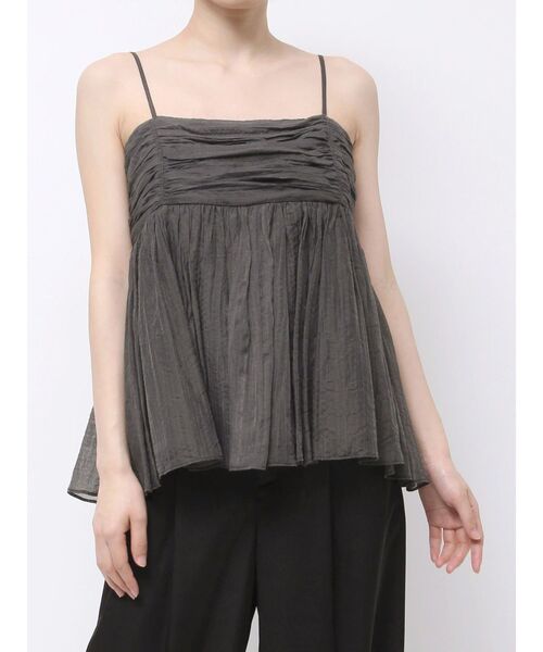 OUNNOUN（オウンノウン）の「【OUNNOUN】ペプラムキャミソールブラウス（シャツ/ブラウス・レディース・チャコールグレー/ライトグレー/ピンク・FREE）」の2枚目の写真