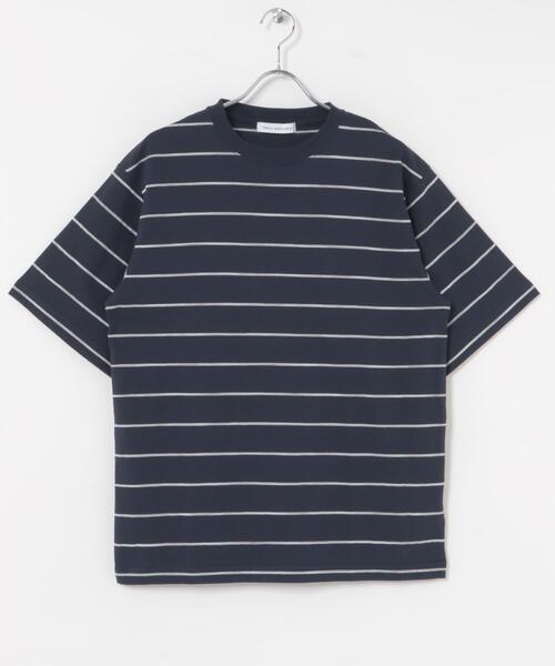 URBAN RESEARCH（アーバンリサーチ）の「RELAX FIT BORDER T-SHIRTS（Tシャツ/カットソー・メンズ・ネイビー/ホワイト・MEDIUM/LARGE）」の17枚目の写真