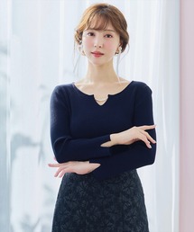 SWINGLE | パールキーネックニットプルオーバー(ニット/セーター)