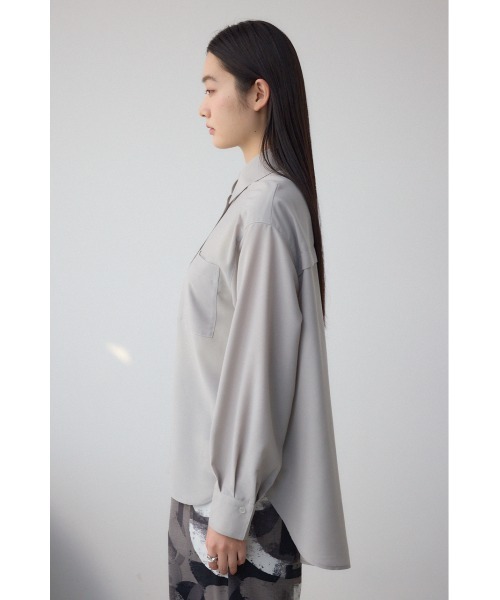 AZUL by moussy（アズールバイマウジー）の「イージーケアバックタックルーズシャツ（シャツ/ブラウス・レディース・アイボリー/グレー/ピンク・FREE）」の19枚目の写真