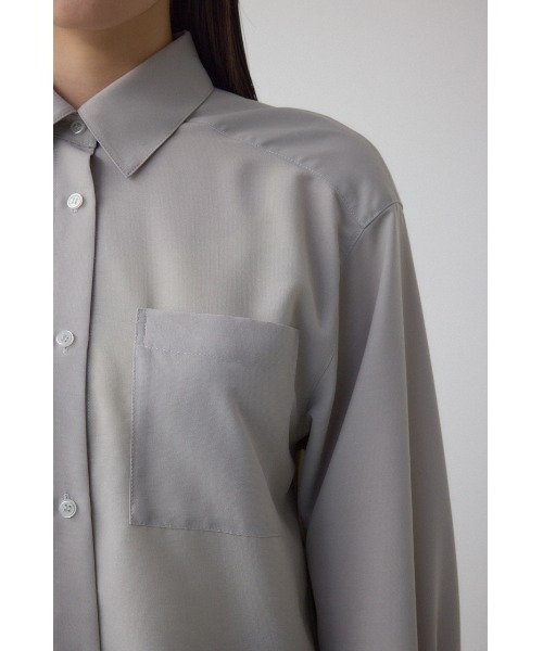 AZUL by moussy（アズールバイマウジー）の「イージーケアバックタックルーズシャツ（シャツ/ブラウス・レディース・アイボリー/グレー/ピンク・FREE）」の16枚目の写真
