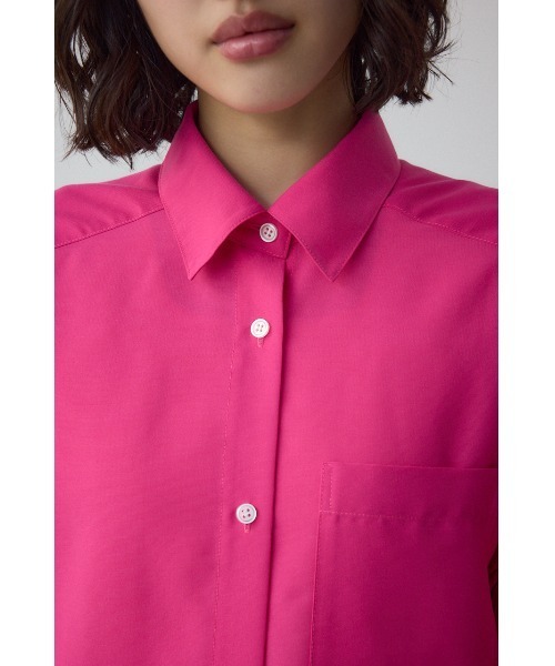 AZUL by moussy（アズールバイマウジー）の「イージーケアバックタックルーズシャツ（シャツ/ブラウス・レディース・アイボリー/グレー/ピンク・FREE）」の7枚目の写真