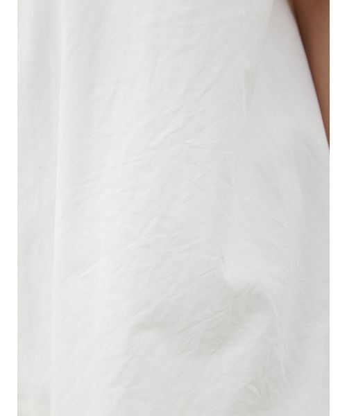 Mila Owen(ミラオーウェン)の「バルーンヘムノースリシャツ(シャツ/ブラウス・レディース・ホワイト/ブルー/チャコールグレー・FREE)」の7枚目の写真