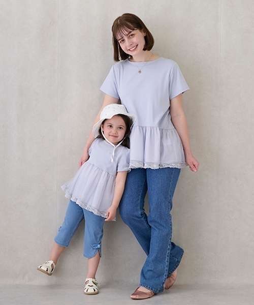 petit main（プティマイン）の「【スマイルシリーズ】サイドリボン7分丈パンツ（その他パンツ・キッズ・アイボリー/ブラック/ブルー/カラフル/ラベンダー・120cm/90cm/100cm/110cm/80ｃｍ/130cm）」の13枚目の写真