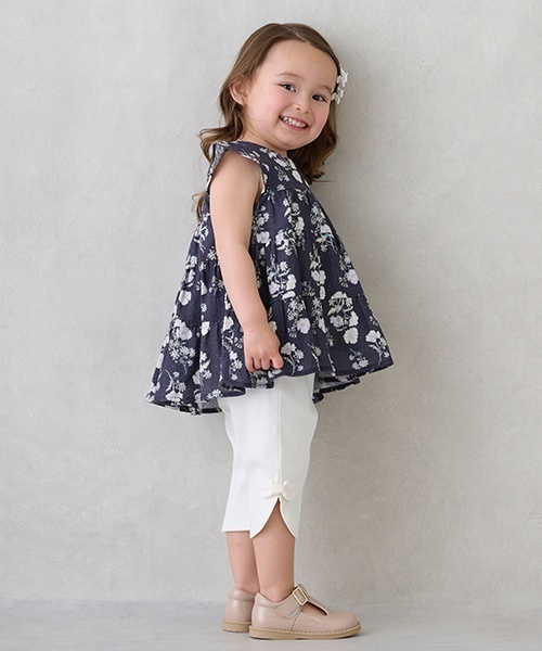 petit main（プティマイン）の「【スマイルシリーズ】サイドリボン7分丈パンツ（その他パンツ・キッズ・アイボリー/ブラック/ブルー/カラフル/ラベンダー・120cm/90cm/100cm/110cm/80ｃｍ/130cm）」の14枚目の写真