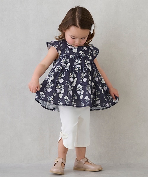 petit main（プティマイン）の「【スマイルシリーズ】サイドリボン7分丈パンツ（その他パンツ・キッズ・アイボリー/ブラック/ブルー/カラフル/ラベンダー・120cm/90cm/100cm/110cm/80ｃｍ/130cm）」の16枚目の写真