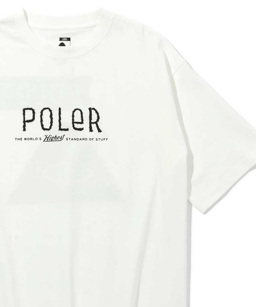 POLeR（ポーラー）の「POLER FURRY FONT RELAX FIT TEE（Tシャツ/カットソー・メンズ・ブラック/ホワイト/サンドベージュ・XL/L/M）」の2枚目の写真