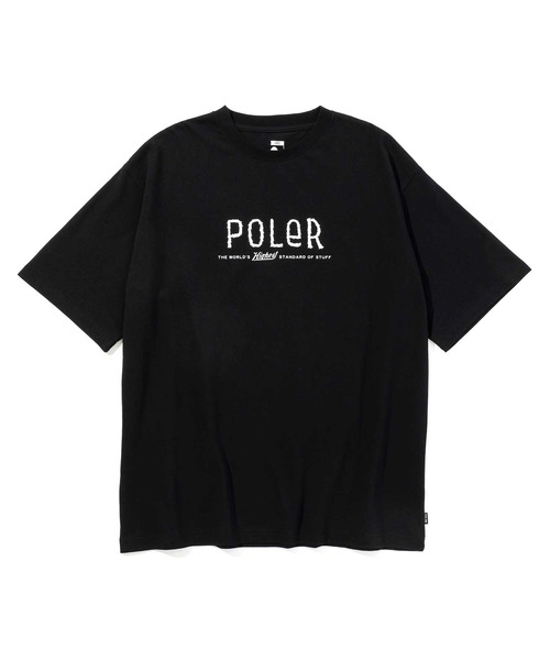 POLeR（ポーラー）の「POLER FURRY FONT RELAX FIT TEE（Tシャツ/カットソー・メンズ・ブラック/ホワイト/サンドベージュ・XL/L/M）」の5枚目の写真