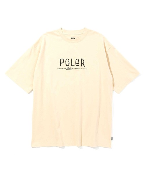 POLeR（ポーラー）の「POLER FURRY FONT RELAX FIT TEE（Tシャツ/カットソー・メンズ・ブラック/ホワイト/サンドベージュ・XL/L/M）」の6枚目の写真