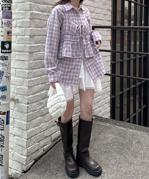 w closet（ダブルクローゼット）の「ポコポコミニショルダー（トートバッグ・レディース・ブルー/アイボリー・FREE）」の13枚目の写真
