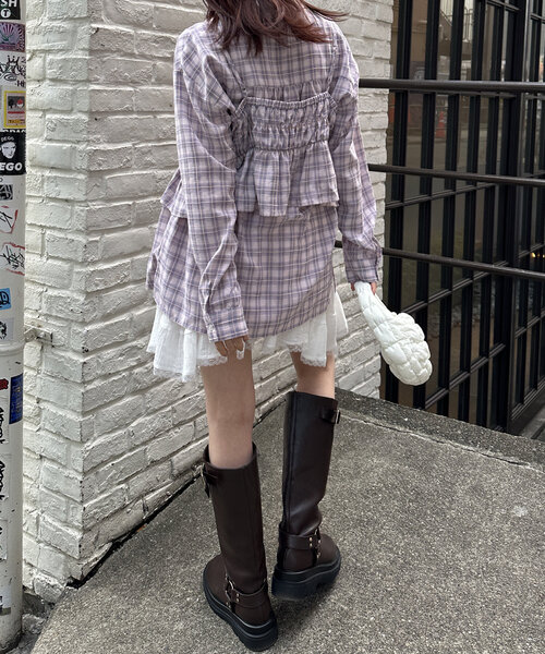 w closet（ダブルクローゼット）の「ポコポコミニショルダー（トートバッグ・レディース・ブルー/アイボリー・FREE）」の14枚目の写真