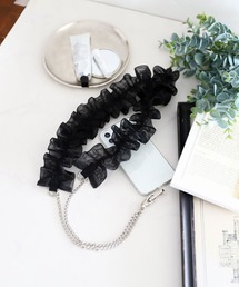 LAKOLE | チュール×チェーンコンビショルダー / 324537(スマホグッズ)