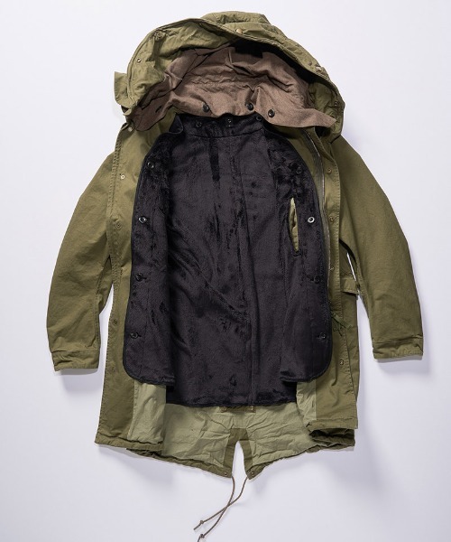 wjk(ダヴルジェイケイ)の「mj10667-M65 fishtail parka フィッシュテールパーカー(モッズコート・メンズ・カーキ/ブラック・XL/L/M/S)」の15枚目の写真