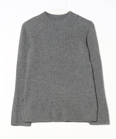 Drawer（ドゥロワー）＞ 18Gカシミヤシルクリブクルーネックニット
