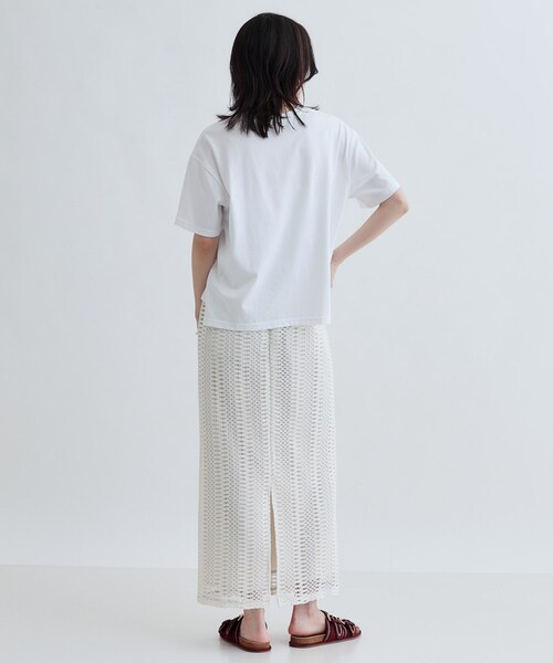 GALLEST（ギャレスト）の「レースタイトスカート（スカート・レディース・ブラック/ホワイト系・38）」の4枚目の写真