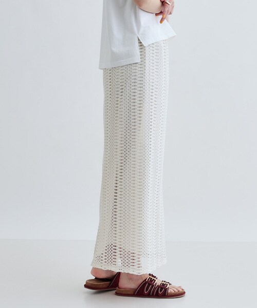 GALLEST（ギャレスト）の「レースタイトスカート（スカート・レディース・ブラック/ホワイト系・38）」の5枚目の写真