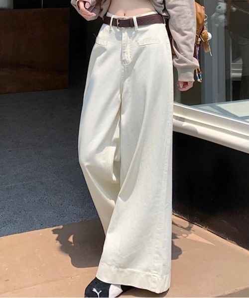 セール】デニム【韓国ファッション】（デニムパンツ）｜semplice