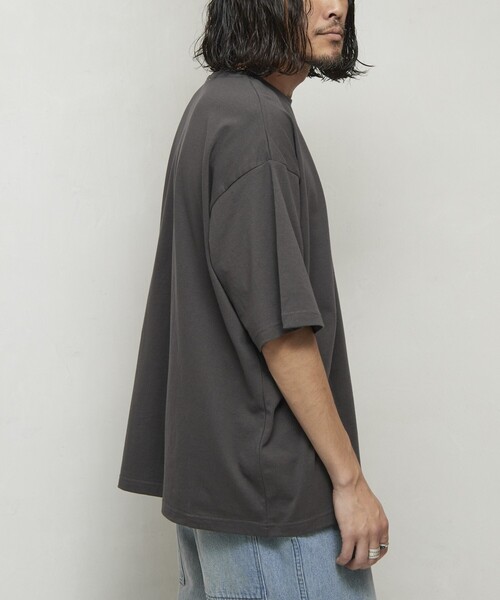 Firsthand(ファーストハンド)の「Firsthand/ファーストハンド 6オンス フロントアートプリント クルーネックTシャツ / スケーターロゴ / プリントTシャツ(Tシャツ/カットソー・メンズ・ホワイト/チャコールグレー/ブラック・L/M)」の9枚目の写真