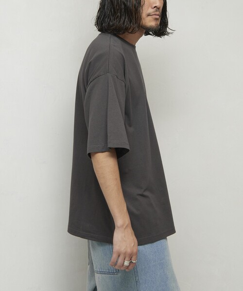 Firsthand(ファーストハンド)の「Firsthand/ファーストハンド 6オンス フロントアートプリント クルーネックTシャツ / スケーターロゴ / プリントTシャツ(Tシャツ/カットソー・メンズ・ホワイト/チャコールグレー/ブラック・L/M)」の10枚目の写真