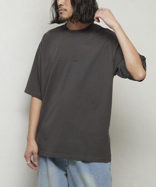 Firsthand(ファーストハンド)の「Firsthand/ファーストハンド 6オンス フロントアートプリント クルーネックTシャツ / スケーターロゴ / プリントTシャツ(Tシャツ/カットソー・メンズ・ホワイト/チャコールグレー/ブラック・L/M)」の11枚目の写真