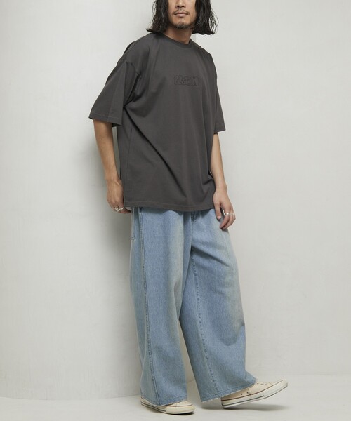 Firsthand(ファーストハンド)の「Firsthand/ファーストハンド 6オンス フロントアートプリント クルーネックTシャツ / スケーターロゴ / プリントTシャツ(Tシャツ/カットソー・メンズ・ホワイト/チャコールグレー/ブラック・L/M)」の15枚目の写真