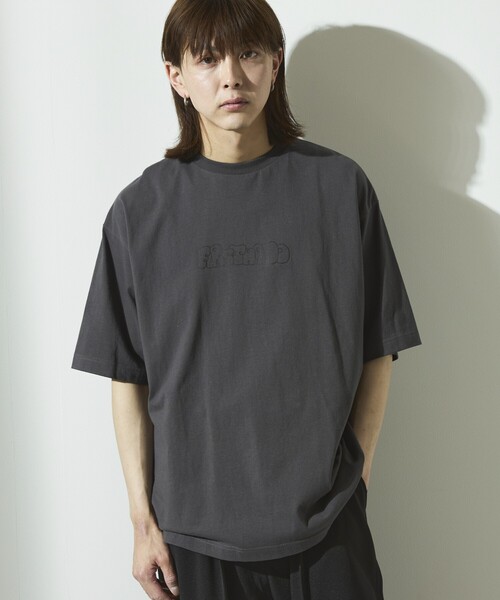 Firsthand(ファーストハンド)の「Firsthand/ファーストハンド 6オンス フロントアートプリント クルーネックTシャツ / スケーターロゴ / プリントTシャツ(Tシャツ/カットソー・メンズ・ホワイト/チャコールグレー/ブラック・L/M)」の18枚目の写真