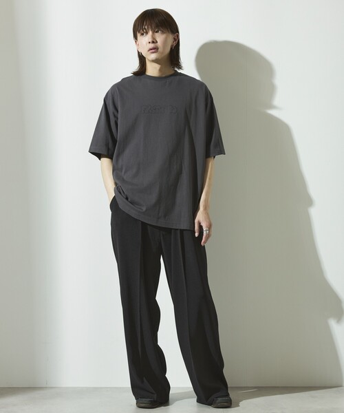 Firsthand(ファーストハンド)の「Firsthand/ファーストハンド 6オンス フロントアートプリント クルーネックTシャツ / スケーターロゴ / プリントTシャツ(Tシャツ/カットソー・メンズ・ホワイト/チャコールグレー/ブラック・L/M)」の22枚目の写真