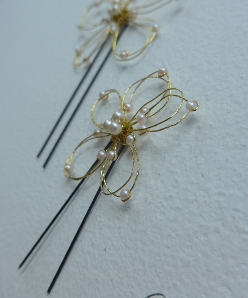 Dorry Doll(ドリードール)の「水引き風フラワーヘアピン(ヘアピン・レディース・シルバー/ゴールド・FREE)」の9枚目の写真