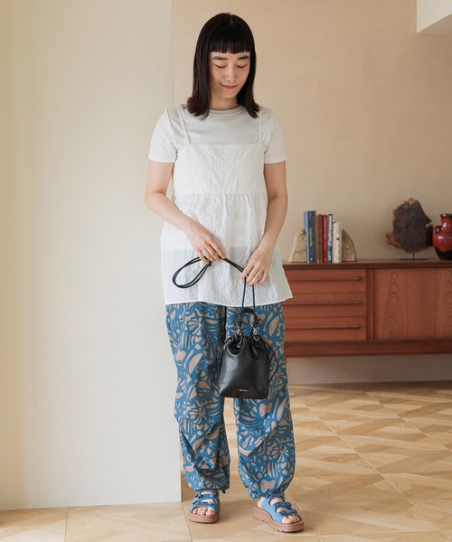 niko and...(ニコアンド)の「オリジナル巾着2WAYショルダーバッグ(ショルダーバッグ・レディース・グレー/ブラック/アイボリー/その他1・0)」の14枚目の写真