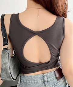 ブラウンPLANET SHEER TATTOO WITH BUSTIER TOP PLANET SHEER TATTOO WITH BUSTIER TOP（Tシャツ/カットソー