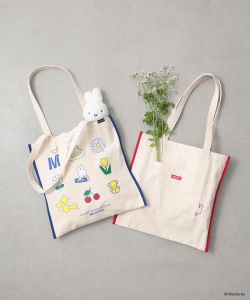 Miffy( ミッフィー)の「MILKFED. x MIFFY ICON TOTE(トートバッグ・レディース・ブルー/レッド・ONE SIZE)」の15枚目の写真