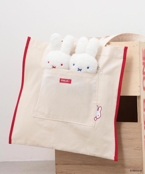 Miffy( ミッフィー)の「MILKFED. x MIFFY ICON TOTE(トートバッグ・レディース・ブルー/レッド・ONE SIZE)」の18枚目の写真