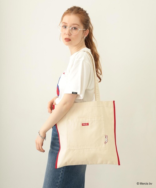 Miffy( ミッフィー)の「MILKFED. x MIFFY ICON TOTE(トートバッグ・レディース・ブルー/レッド・ONE SIZE)」の14枚目の写真