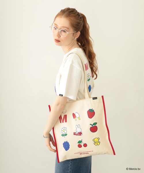 Miffy( ミッフィー)の「MILKFED. x MIFFY ICON TOTE(トートバッグ・レディース・ブルー/レッド・ONE SIZE)」の12枚目の写真