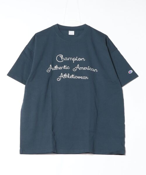 Champion（チャンピオン）の「チャンピオン  SHORT SLEEVE T-SHIRT_（Tシャツ/カットソー・メンズ・ブラウン/ホワイト/ネイビー・M/L/LL）」の3枚目の写真