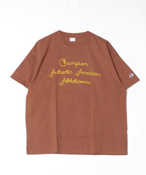 Champion（チャンピオン）の「チャンピオン  SHORT SLEEVE T-SHIRT_（Tシャツ/カットソー・メンズ・ブラウン/ホワイト/ネイビー・M/L/LL）」の2枚目の写真