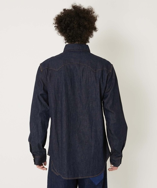 ST814 ライトデニム ウエスタンシャツ（シャツ/ブラウス）｜BLUE BLUE