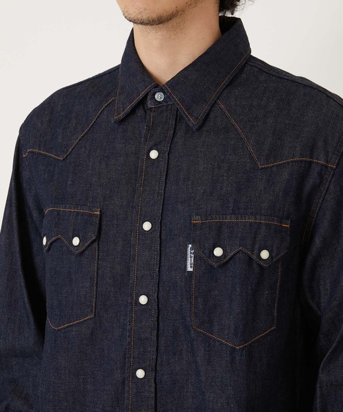 ST814 ライトデニム ウエスタンシャツ（シャツ/ブラウス）｜BLUE BLUE