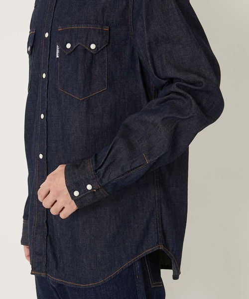 ST814 ライトデニム ウエスタンシャツ（シャツ/ブラウス）｜BLUE BLUE