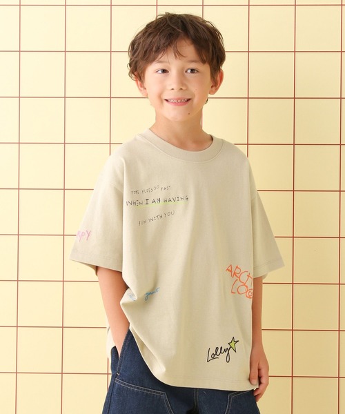 セール】【KIDS】カラフル手描きロゴT 451661（Tシャツ