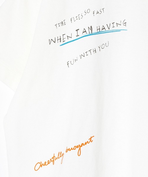 LEPSIM（レプシィム）の「【KIDS】カラフル手描きロゴT　451661（Tシャツ/カットソー・キッズ・オフホワイト/チャコールグレー/ベージュ・120/140）」の11枚目の写真