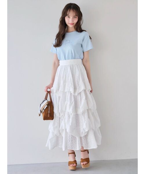 dazzlin（ダズリン）の「コットンレースバルーンタックスカート（スカート・レディース・ブラック/オフホワイト・SMALL/MEDIUM）」の18枚目の写真