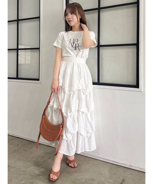 dazzlin（ダズリン）の「コットンレースバルーンタックスカート（スカート・レディース・ブラック/オフホワイト・SMALL/MEDIUM）」の20枚目の写真