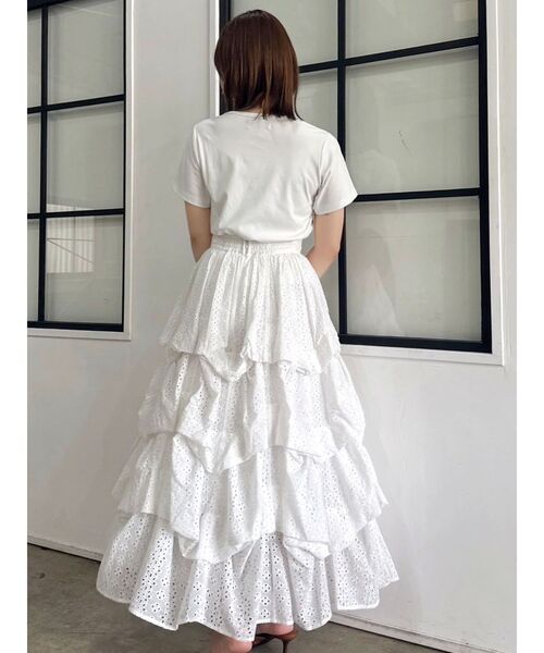 dazzlin（ダズリン）の「コットンレースバルーンタックスカート（スカート・レディース・ブラック/オフホワイト・SMALL/MEDIUM）」の22枚目の写真