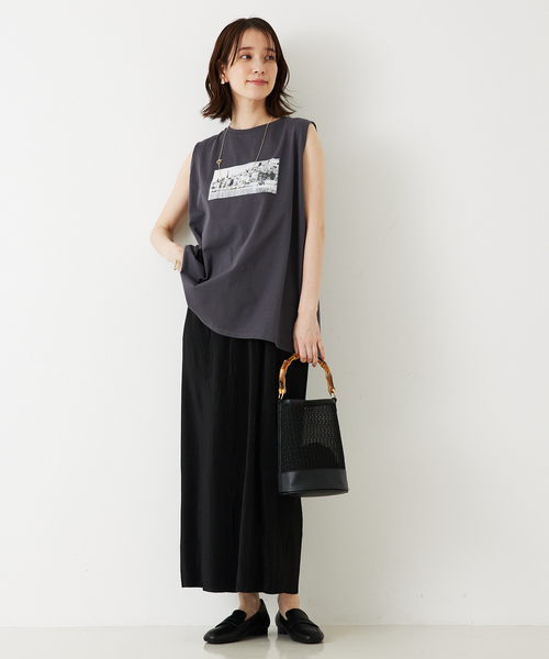 abahouse mavie（アバハウスマヴィ）の「クリスタルプリーツナロースカート（スカート・レディース・アイボリー/ストライプ/ドット/ブラック・フリー）」の10枚目の写真