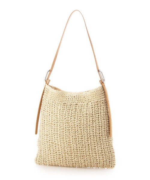 cache cache（カシュ カシュ）の「カシュカシュ cachecache / フリーハンドルクロッシェトート（かごバッグ・レディース・ブラック/グレー/キャメル・FREE）」の3枚目の写真