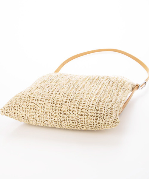 cache cache（カシュ カシュ）の「カシュカシュ cachecache / フリーハンドルクロッシェトート（かごバッグ・レディース・ブラック/グレー/キャメル・FREE）」の14枚目の写真