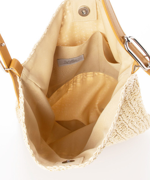 cache cache（カシュ カシュ）の「カシュカシュ cachecache / フリーハンドルクロッシェトート（かごバッグ・レディース・ブラック/グレー/キャメル・FREE）」の15枚目の写真